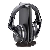 AUVIO WIRELESS STEREO HEADPHONES WITH DOCKING STATION